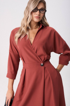 Платье Anastasia 1229.2 клюква - фото 2