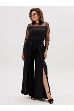 Блуза Anelli 1777 черный_туман - фото 3