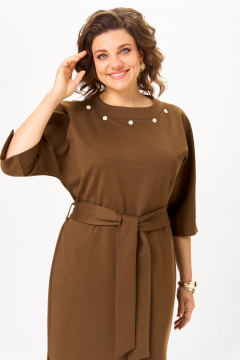 Платье Bonna Image 977/1 горчичный - фото 3