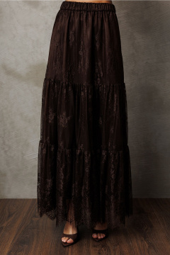 Юбка Butеr 3233 коричневый - фото 4