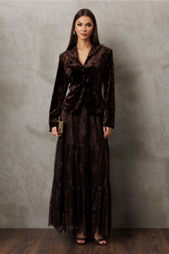 Юбка Butеr 3233 коричневый - фото 1