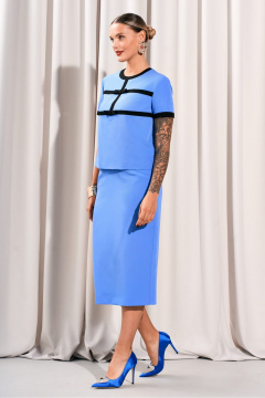 Блуза, юбка Lissana 5014 голубой - фото 3