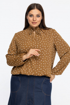 Блуза Avila 1001 светло-коричневый - фото 2