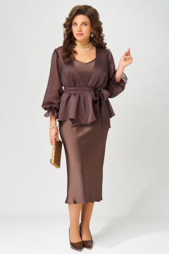 Платье, туника Fita 3191 шоколад - фото 2