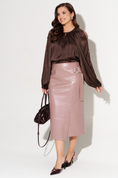 Юбка AltaModa 1015-4 розовый_тауп - фото 1