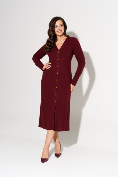 Платье AltaModa 1044 бордовый - фото 3