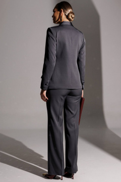 Брюки, жакет Мода Юрс 25-2938 серый - фото 2
