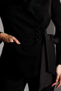 Брюки, жакет Мода Юрс 25-2938 черный - фото 3