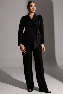 Брюки, жакет Мода Юрс 25-2938 черный - фото 2