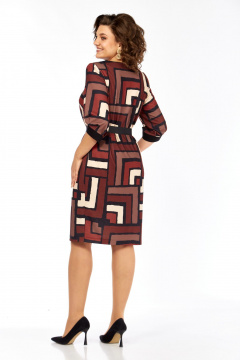 Платье Элль-стиль 526 мультиколор - фото 3