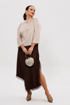 Джемпер, юбка Mubliz 302 шоколадный - фото 3