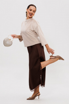 Джемпер, юбка Mubliz 302 шоколадный - фото 1