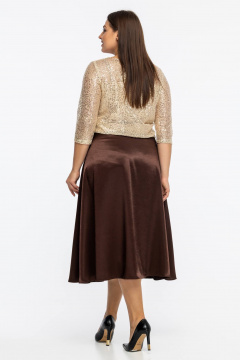 Юбка Avila 0758 коричневый - фото 4