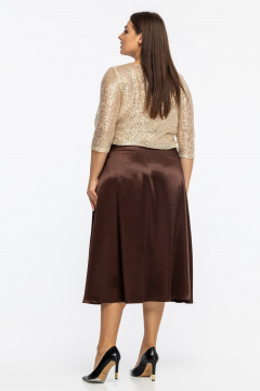 Юбка Avila 0758 коричневый - фото 3