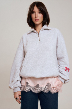 Джемпер JRSy 2652 серый_меланж - фото 1