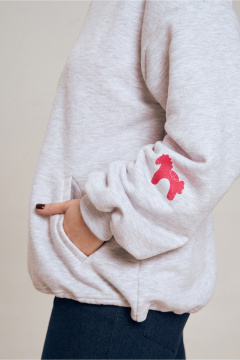 Джемпер JRSy 2652 серый_меланж - фото 4