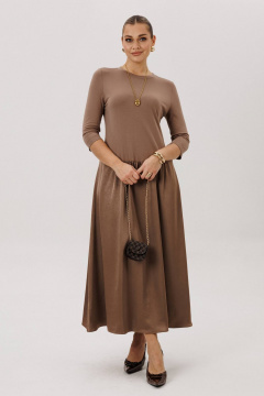 Свободное платье из шёлка и крэш-тканью длиной 130 см Fantazia Mod 5008 - фото 2