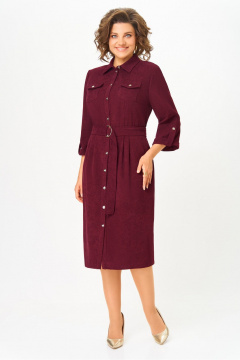 Платье DaLi 3738 бордо - фото 3