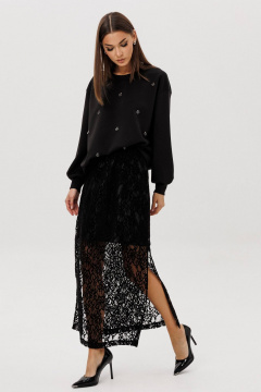 Джемпер, юбка Fantazia Mod 5324 черный - фото 1