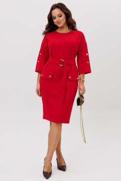 Платье Galean Style 998 красный - фото 2