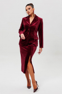 Жакет, юбка Mislana 1165/1 бордо - фото 4