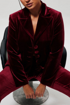 Брюки, жакет Mislana 1169/1 бордо - фото 4