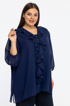 Блуза Avila 1006 темно-синий - фото 3
