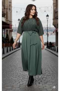 Платье Vittoria Queen 26913 зеленый - фото 5