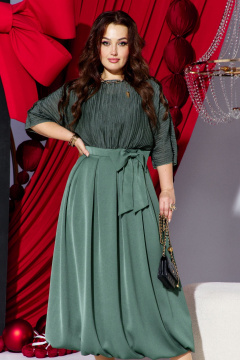 Платье Vittoria Queen 26913 зеленый - фото 1