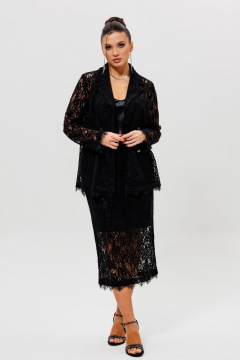 Жакет, юбка Mislana 1284 черный - фото 1