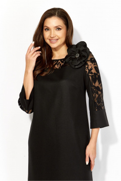 Брошь, платье TAiER 1414 черный - фото 3