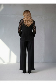 Блуза Erika Laurent С-138-1 черный - фото 3