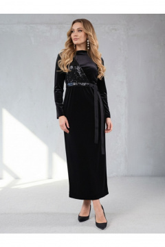 Платье Erika Laurent 7432 черный - фото 4