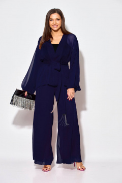 Блуза, брюки Anastasia 1063.1 темно-синий - фото 1