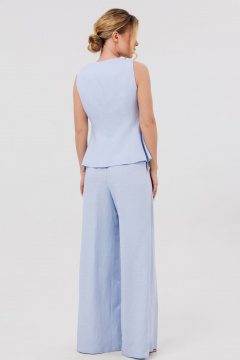 Брюки, жилет Marshop М189 голубой - фото 3