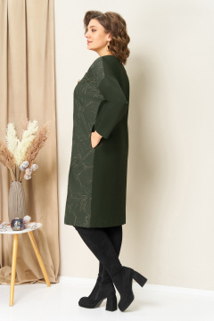 Платье VOLNA 1452 олива - фото 2