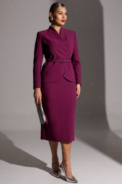 Жакет, юбка Мода Юрс 25-2940 ежевика - фото 1