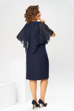 Платье Romanovich Style 1-2371 синий_флок - фото 3