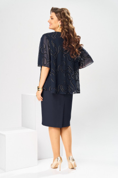 Платье Romanovich Style 1-2400 синий_флок - фото 3