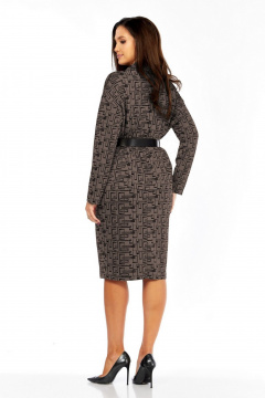Джемпер, юбка Милора-стиль 968/1 коричневый - фото 2