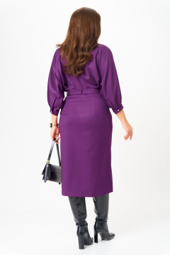 Платье Michel chic 2189 сливовый - фото 5