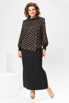 Джемпер, юбка Romanovich Style 2-2600 коричневый - фото 1