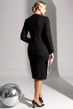 Жакет, юбка Мода Юрс 25-2888 черный - фото 2