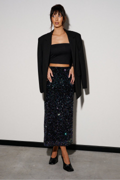 Юбка прямая из пайеток для нарядных образов ANNETE A1380 - фото 4