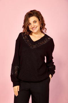 Джемпер AVA fashion М-162 черный - фото 5