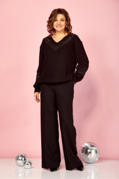 Джемпер AVA fashion М-162 черный - фото 2