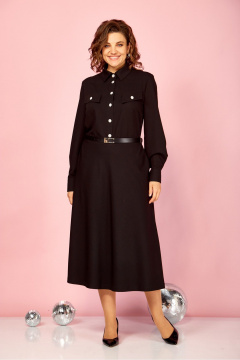 Платье AVA fashion М-164 черный - фото 2