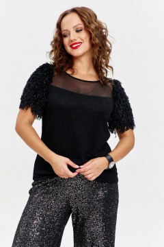 Брюки AVE RARA 4156 черно-серебристый - фото 3