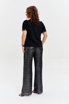 Брюки AVE RARA 4156 черно-серебристый - фото 2