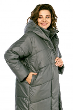 Пальто Диомант 2128 серый - фото 4